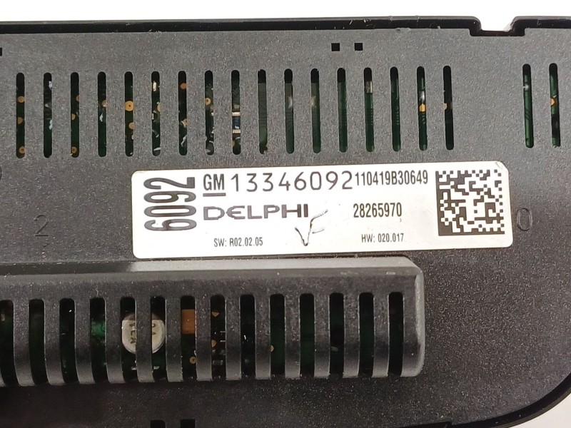 Recambio de mando climatizador para opel astra j lim. enjoy referencia OEM IAM 13346092  