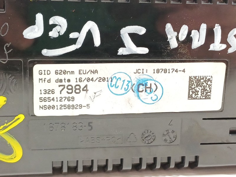 Recambio de pantalla multifuncion para opel astra j lim. enjoy referencia OEM IAM 13267984  