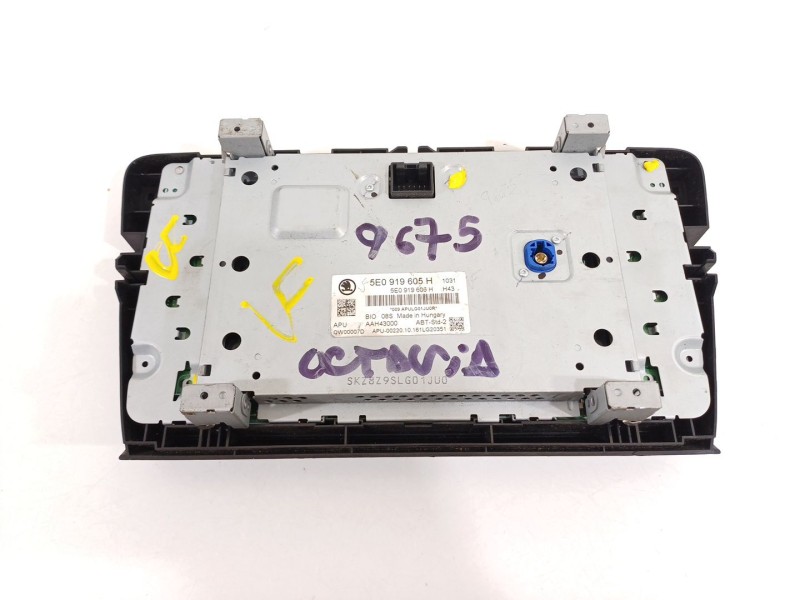 Recambio de sistema audio / radio cd para skoda octavia combi (5e5) 2.0 tdi referencia OEM IAM 5E0919605H  