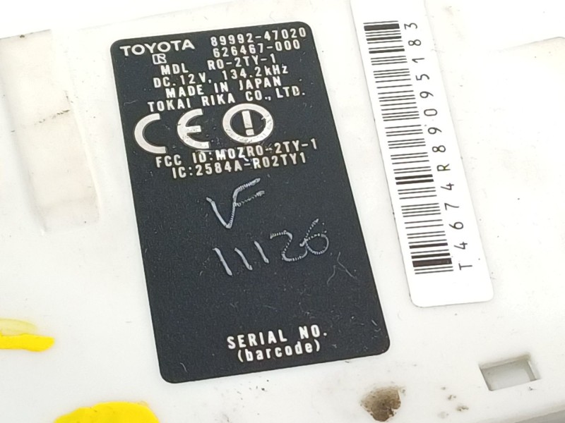 Recambio de modulo electronico para toyota prius (nhw20) basis referencia OEM IAM 8999247020  