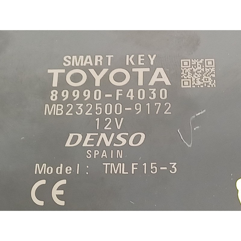 Recambio de modulo electronico para toyota c-hr ax1t(eu,m)/zyx10(h)/zyx10l-ahxgbw(3a) referencia OEM IAM 89990F4030  MB232500917