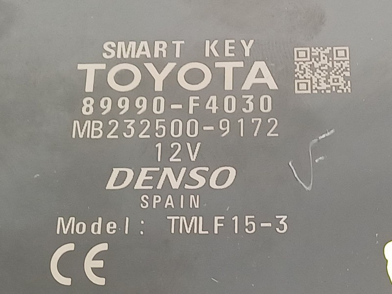 Recambio de modulo electronico para toyota c-hr ax1t(eu,m)/zyx10(h)/zyx10l-ahxgbw(3a) referencia OEM IAM 89990F4030  MB232500917
