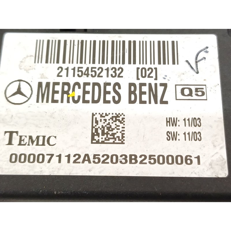 Recambio de modulo electronico para mercedes-benz clase e (w211) e 320 cdi (211.026) referencia OEM IAM 2115452132  