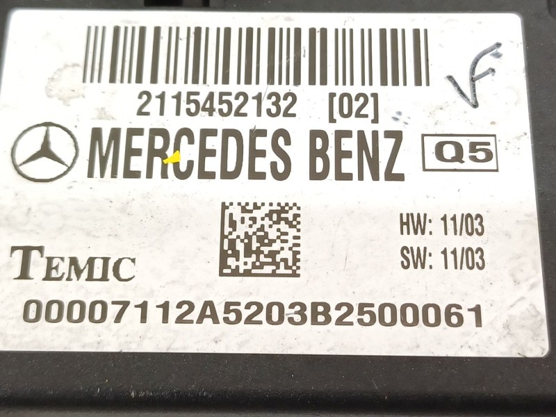Recambio de modulo electronico para mercedes-benz clase e (w211) e 320 cdi (211.026) referencia OEM IAM 2115452132  
