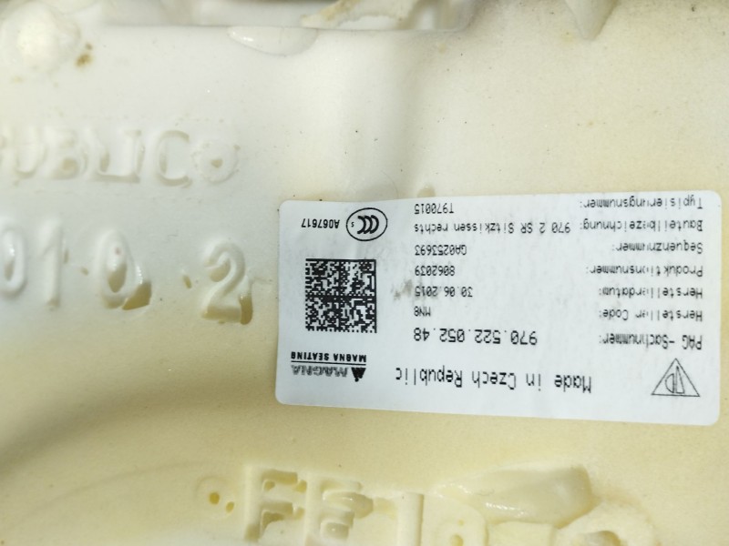 Recambio de asientos traseros para porsche panamera diesel referencia OEM IAM   