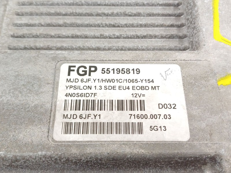 Recambio de centralita motor uce para lancia ypsilon (101) 1.3 16v multijet argento referencia OEM IAM 55195819  