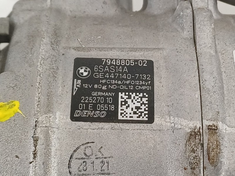 Recambio de compresor aire acondicionado para bmw serie 3 berlina (g20) 318d referencia OEM IAM 64527948805  7948805