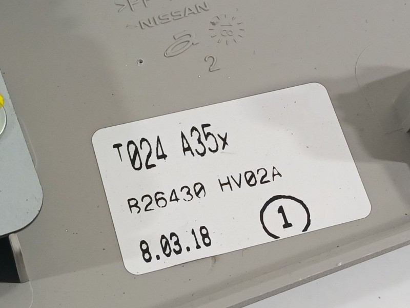 Recambio de luz interior para nissan qashqai (j11) 1.6 dci turbodiesel cat referencia OEM IAM 8200073234  B26430HV02A