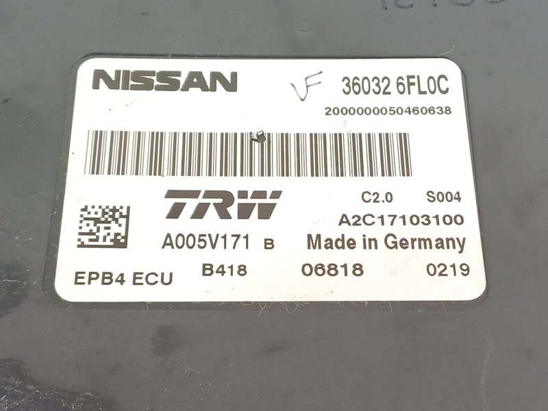 Recambio de modulo electronico para nissan qashqai (j11) 1.6 dci turbodiesel cat referencia OEM IAM 360326FL0C  