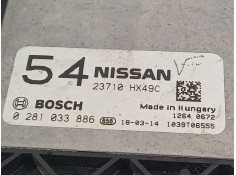 Recambio de centralita motor uce para nissan qashqai (j11) 1.6 dci turbodiesel cat referencia OEM IAM 23710HX49C  02841033886 2