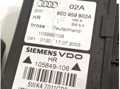 Recambio de motor elevalunas trasero derecho para audi a4 berlina (8e) 1.9 tdi (96kw) referencia OEM IAM 8e0959802a   2