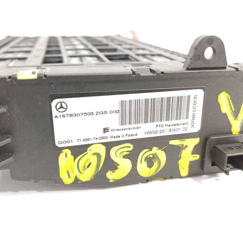 Recambio de resistencia calefaccion para mercedes-benz clase gle (bm 167) gle 350 de 4matic referencia OEM IAM A1678307503  