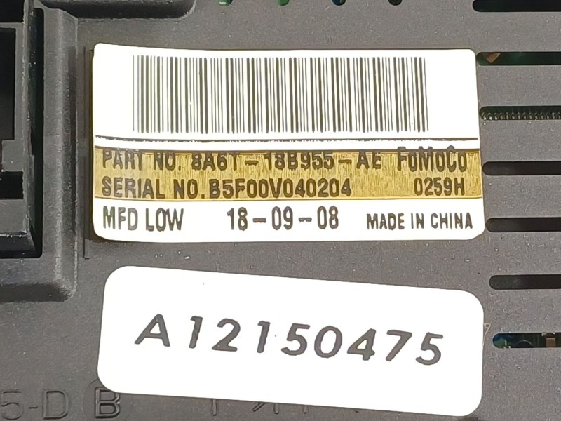 Recambio de pantalla multifuncion para ford fiesta (cb1) ambiente referencia OEM IAM 8A6T18B955AE  