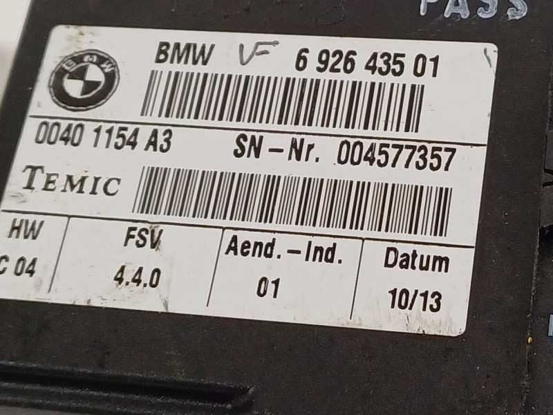 Recambio de modulo electronico para bmw x5 (e70) xdrive30d referencia OEM IAM 692643501  