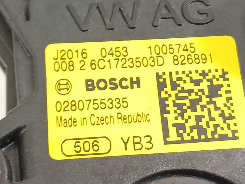 Recambio de potenciometro pedal para skoda fabia active referencia OEM IAM 6C1723503D  