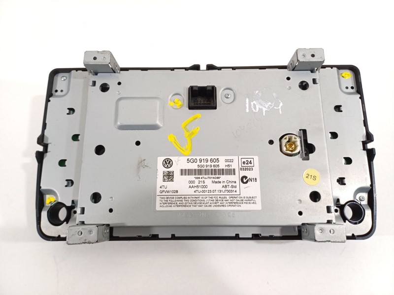 Recambio de pantalla multifuncion para volkswagen golf vii lim. advance bluemotion referencia OEM IAM 5G0919605  