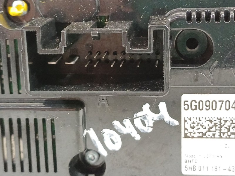 Recambio de mando climatizador para volkswagen golf vii lim. advance bluemotion referencia OEM IAM 5G0907044T  