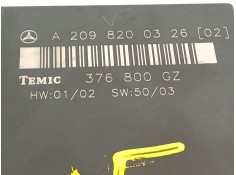 Recambio de modulo electronico para mercedes-benz clase clk (w209) coupe 270 cdi (209.316) referencia OEM IAM A2098200326  37680 2