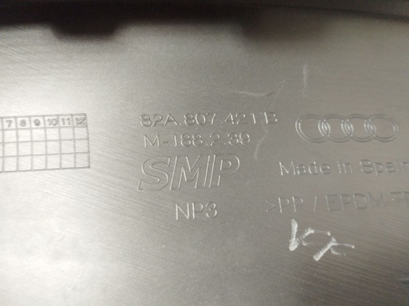 Recambio de spoiler paragolpes delantero para audi a1 sportback (gba) 25 tfsi básico referencia OEM IAM 82A807421  