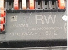 Recambio de caja reles / fusibles para opel astra j sports tourer enjoy referencia OEM IAM 13343765  1110188AA 2