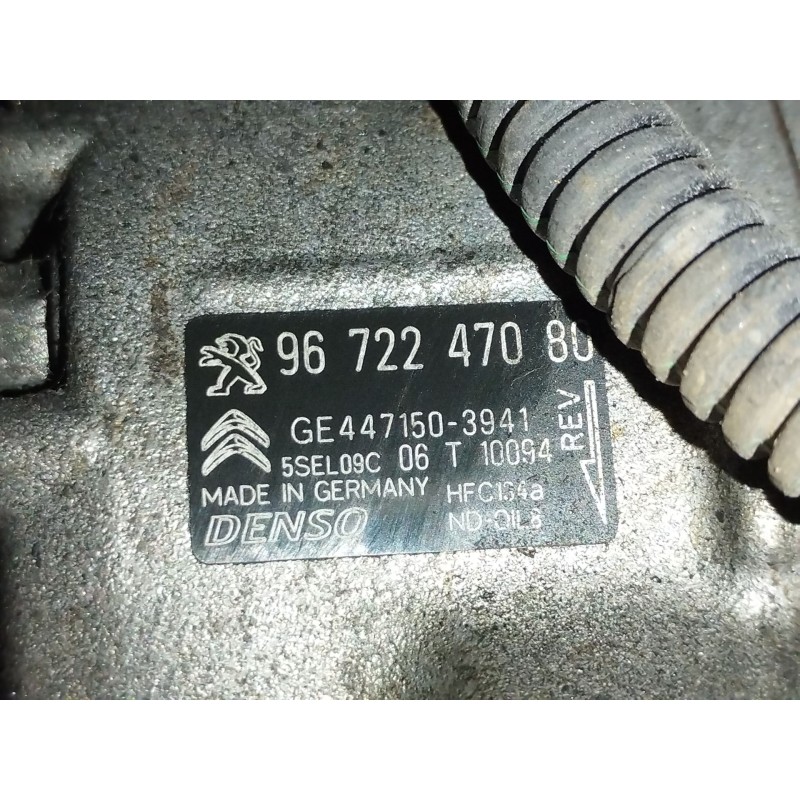 Recambio de compresor aire acondicionado para citroën c3 / c3 origin iii (sx) 1.2 vti 68 referencia OEM IAM 9672247080  44715039