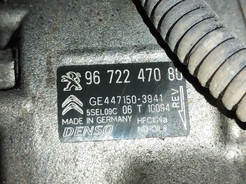 Recambio de compresor aire acondicionado para citroën c3 / c3 origin iii (sx) 1.2 vti 68 referencia OEM IAM 9672247080  44715039