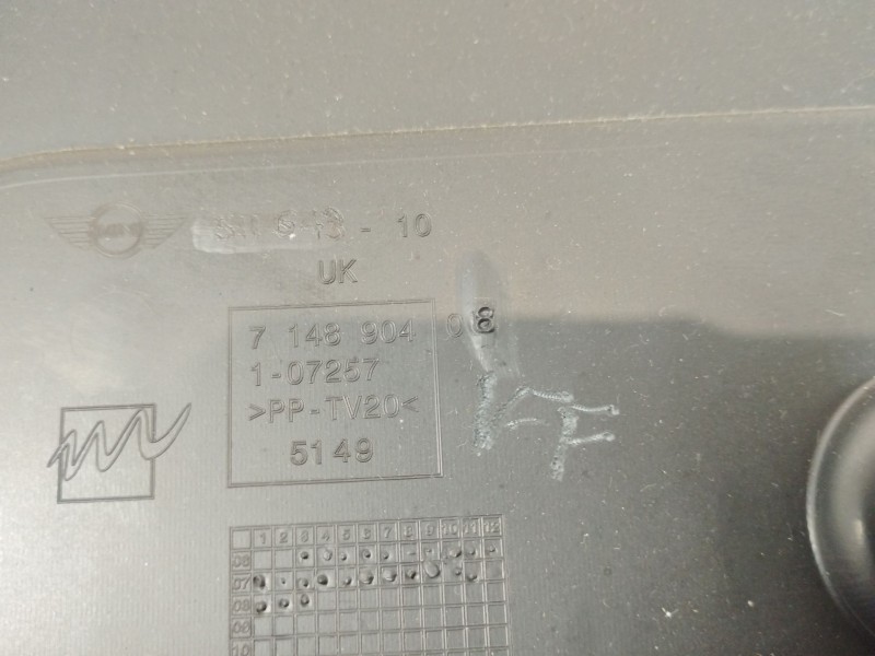 Recambio de guarnecido porton trasero para bmw mini (r56) cooper s referencia OEM IAM 7148904  