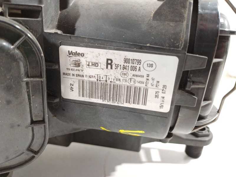 Recambio de faro derecho para seat leon st (5f8) 1.6 tdi referencia OEM IAM 5F1941006A  