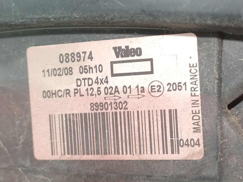 Recambio de faro derecho para renault kangoo (f/kc0) fairway 4x4 referencia OEM IAM 088974  