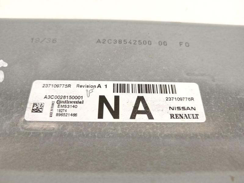 Recambio de centralita motor uce para dacia duster ii access referencia OEM IAM 237109775R  237109776R