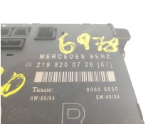 Recambio de modulo electronico para mercedes-benz clase cls (w219) 320 cdi (219.322) referencia OEM IAM 2198200726   2