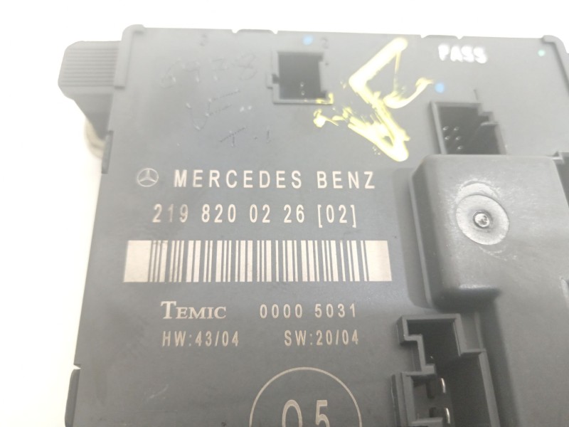 Recambio de modulo electronico para mercedes-benz clase cls (w219) 320 cdi (219.322) referencia OEM IAM 2198200226  