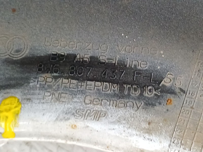 Recambio de paragolpes delantero para audi a5 sportback (f5a) advanced quattro referencia OEM IAM 8W6807437F 8W6853651R 