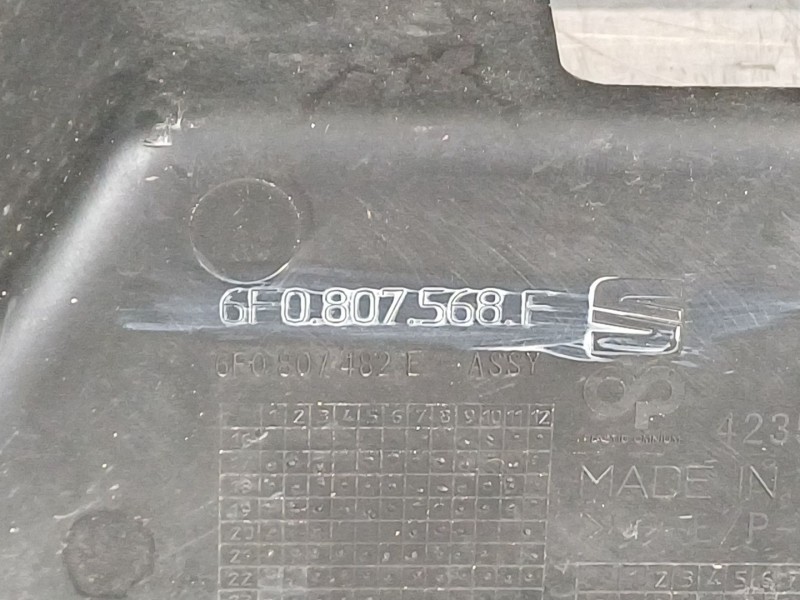 Recambio de paragolpes trasero para seat ibiza v (kj1, kjg) 1.0 tsi referencia OEM IAM 6F0807417  