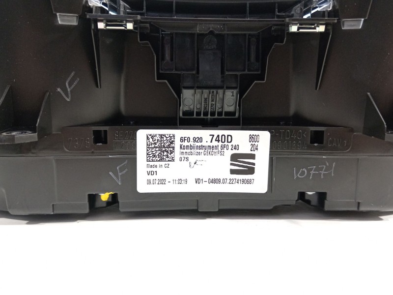 Recambio de cuadro instrumentos para seat ibiza (kj1) referencia OEM IAM 6F0920740D  