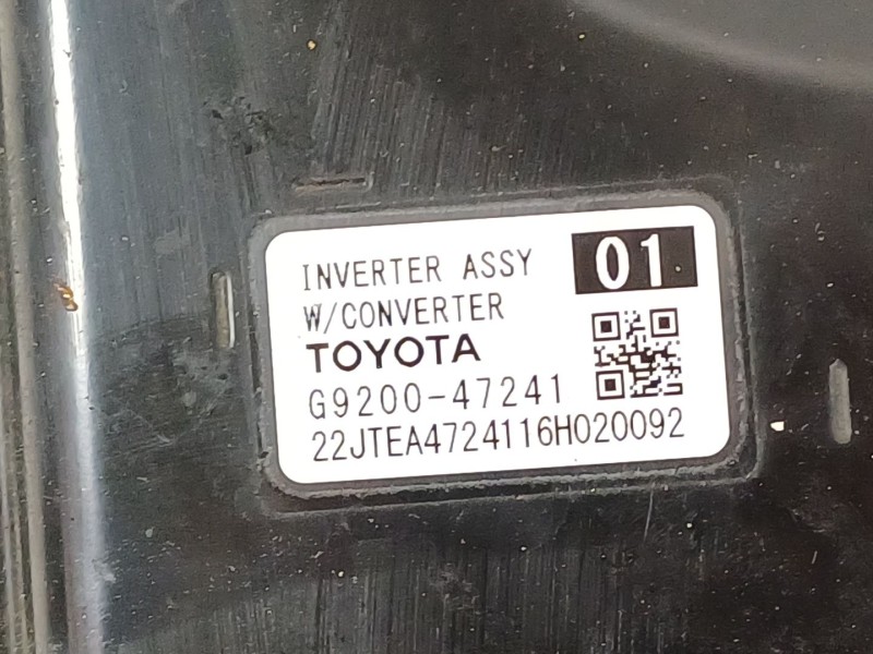 Recambio de no identificado para toyota c-hr ax1t(eu,m)/zyx10(h)/zyx10l-ahxgbw(3a) referencia OEM IAM g920047241  