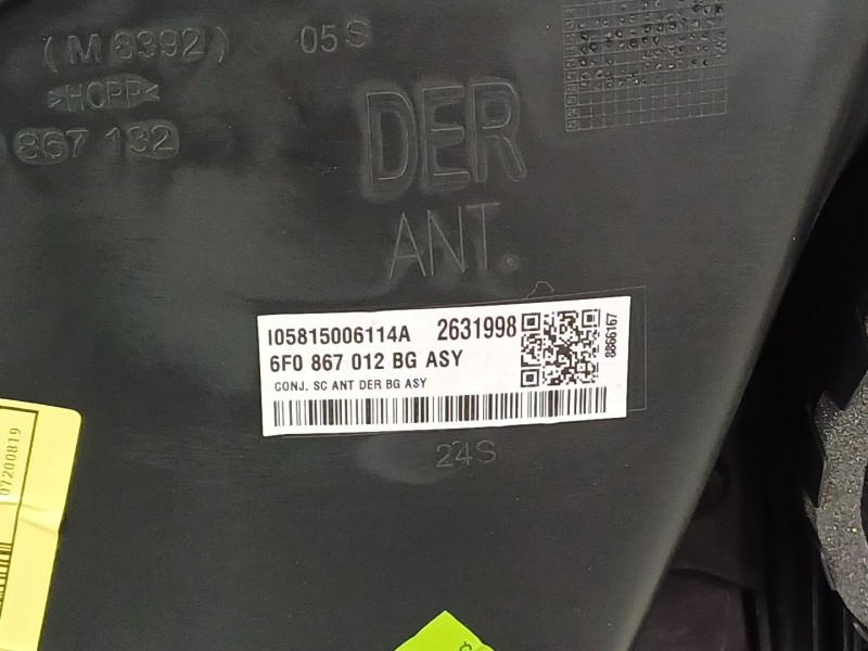 Recambio de guarnecido puerta delantera derecha para seat ibiza (kj1) referencia OEM IAM 6F0867114  