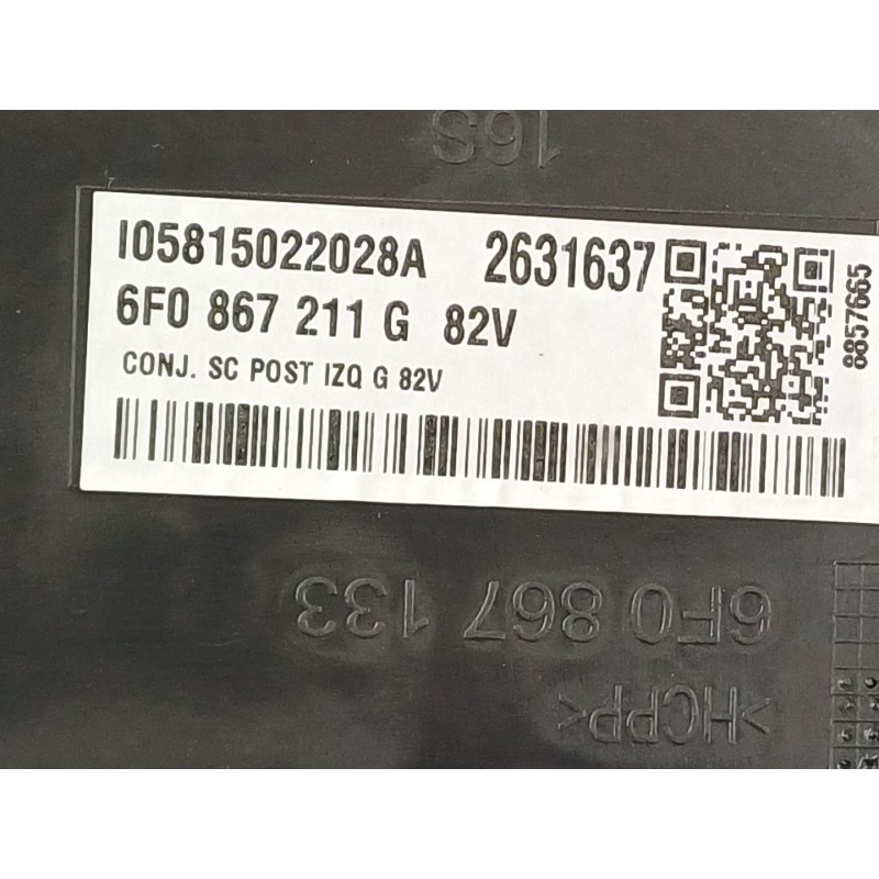 Recambio de guarnecido puerta trasera izquierda para seat ibiza (kj1) referencia OEM IAM 6F0867115  