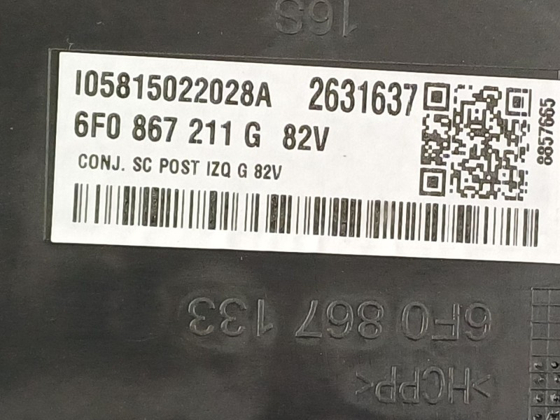 Recambio de guarnecido puerta trasera izquierda para seat ibiza (kj1) referencia OEM IAM 6F0867115  
