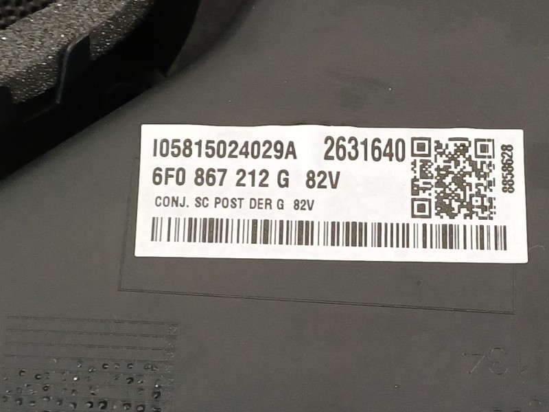 Recambio de guarnecido puerta trasera derecha para seat ibiza (kj1) referencia OEM IAM 6F0867116  