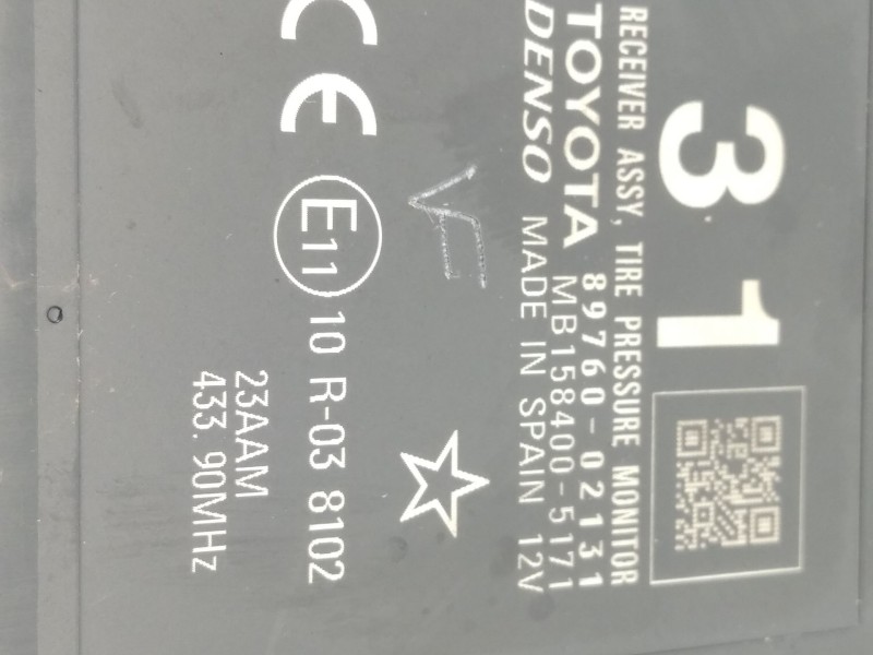Recambio de modulo electronico para toyota auris active referencia OEM IAM 8976002131  