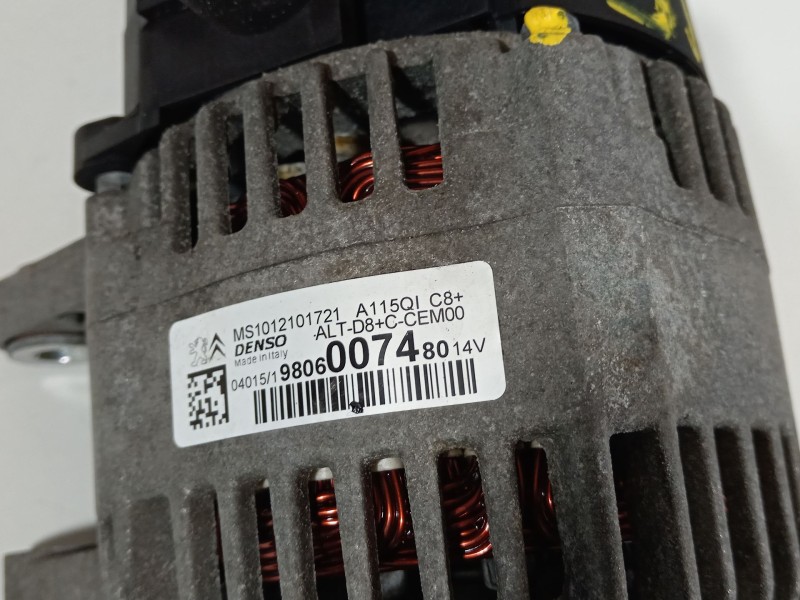 Recambio de alternador para citroën c3 attraction referencia OEM IAM 9806007480  