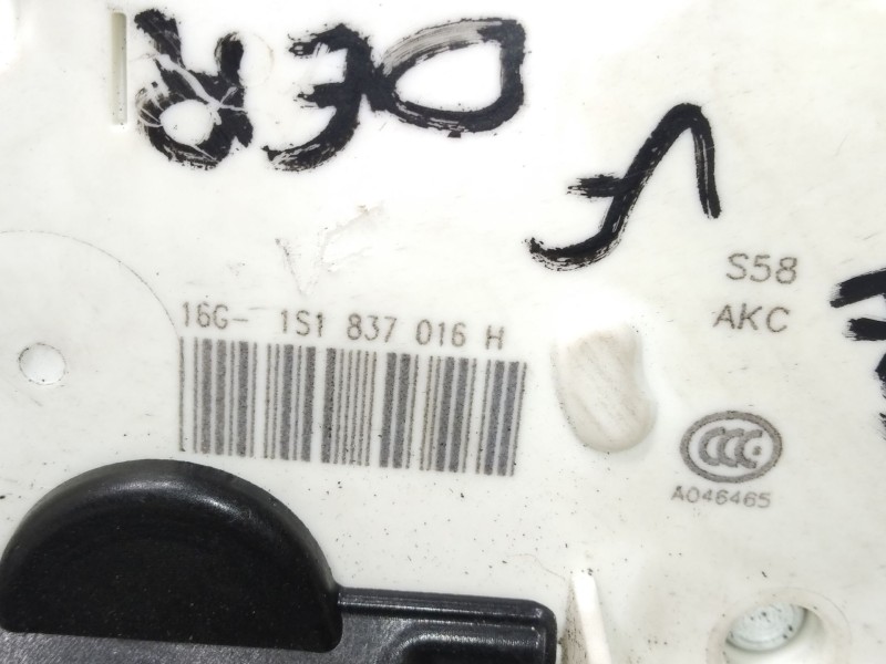 Recambio de cerradura puerta delantera derecha para volkswagen up gti referencia OEM IAM 1S1837016H  