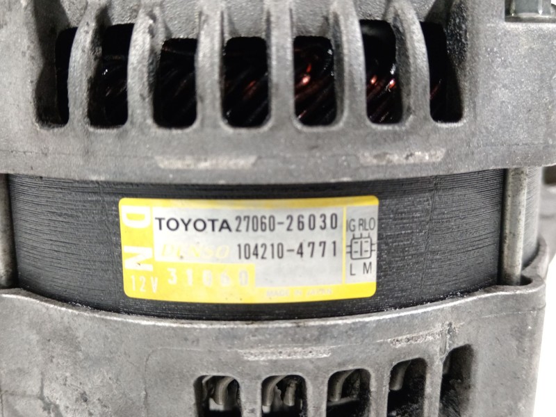 Recambio de alternador para toyota rav 4 (a3) executive referencia OEM IAM 2706026030  