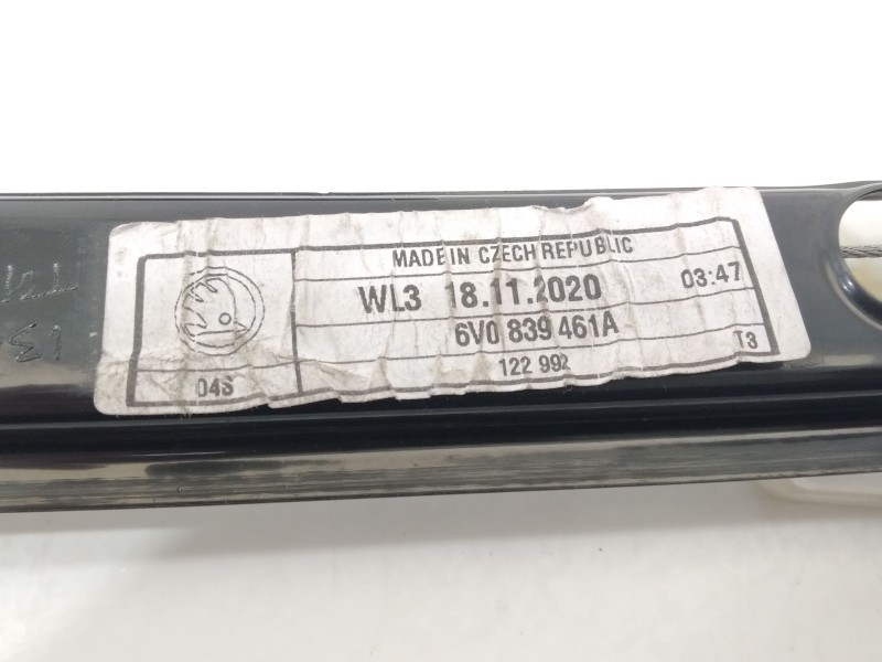 Recambio de elevalunas trasero izquierdo para skoda fabia iii (nj3) 1.0 tsi referencia OEM IAM 6V0839461A  