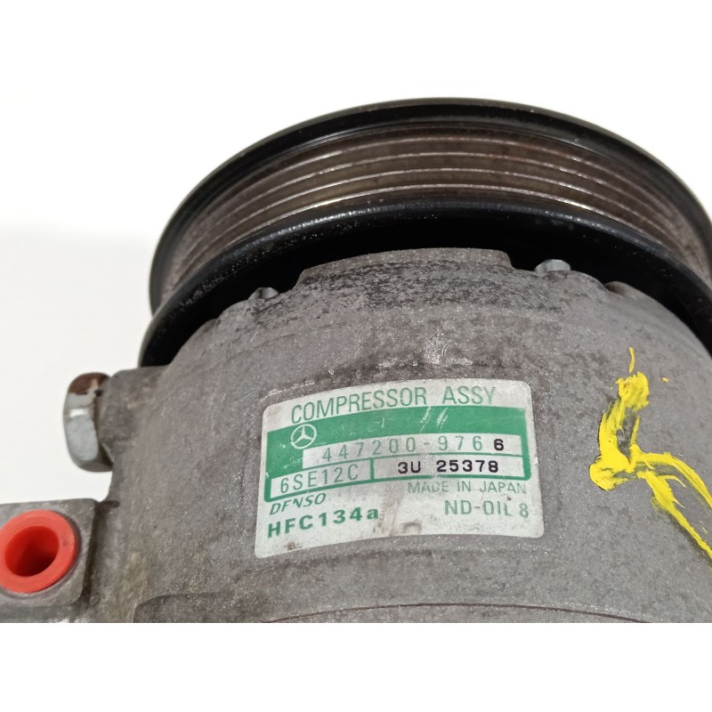 Recambio de compresor aire acondicionado para mercedes-benz clase a (w168) 140 (168.031) referencia OEM IAM 447200976  