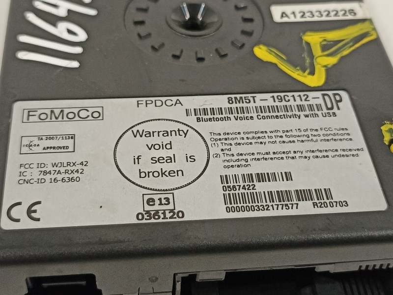 Recambio de modulo electronico para ford focus lim. (cb4) titanium referencia OEM IAM 8M5T19C112DP  