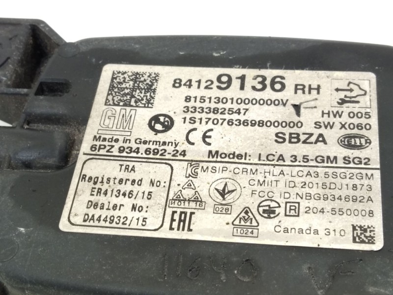 Recambio de sensor para opel insignia grand sport business referencia OEM IAM 84129136  