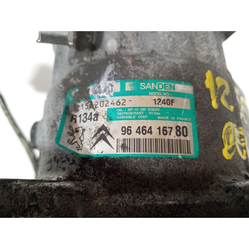 Recambio de compresor aire acondicionado para citroën berlingo 1.9 d 600 furg. referencia OEM IAM 9646416780  