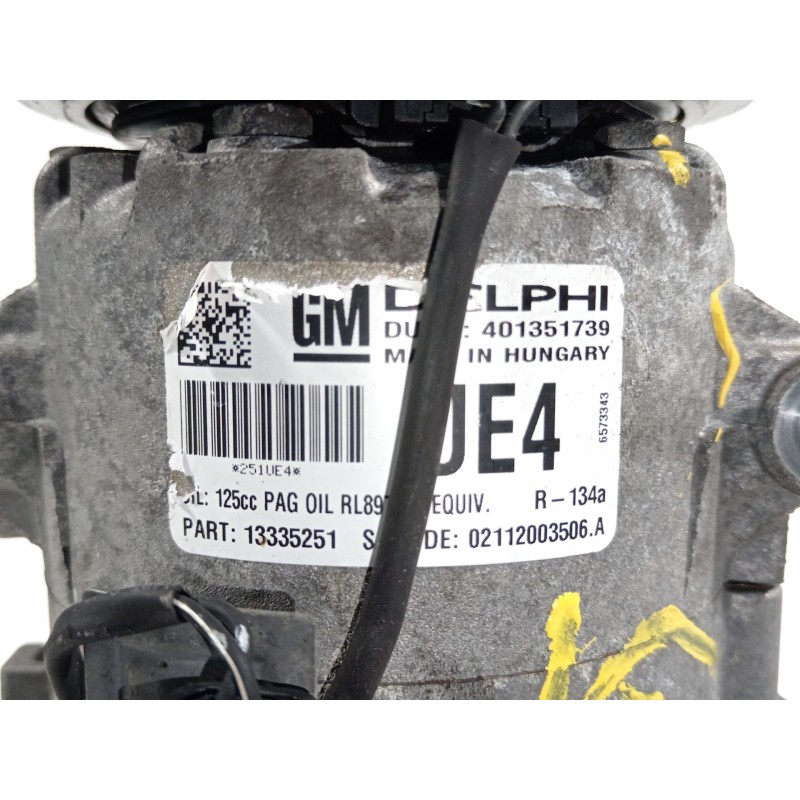 Recambio de compresor aire acondicionado para opel astra j sports tourer enjoy referencia OEM IAM 13335251  401351739